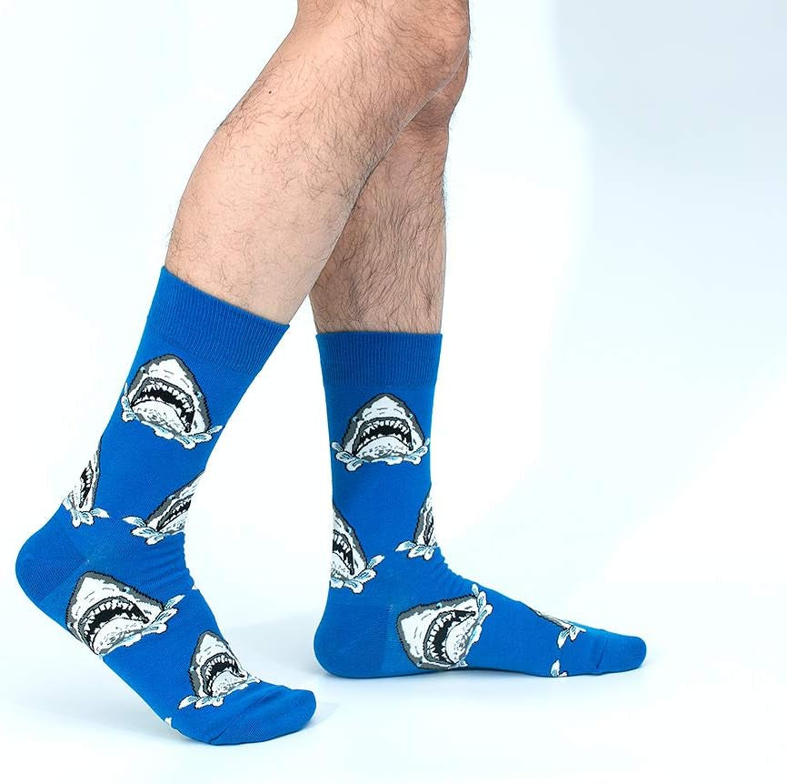 Fun Socks,Funny Socks for Men Novelty Crazy Crew Dress Socks,Cool Cute Food Graphic Animal Socks