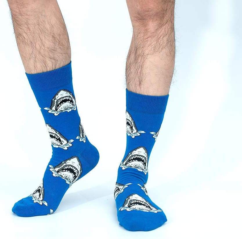 Fun Socks,Funny Socks for Men Novelty Crazy Crew Dress Socks,Cool Cute Food Graphic Animal Socks