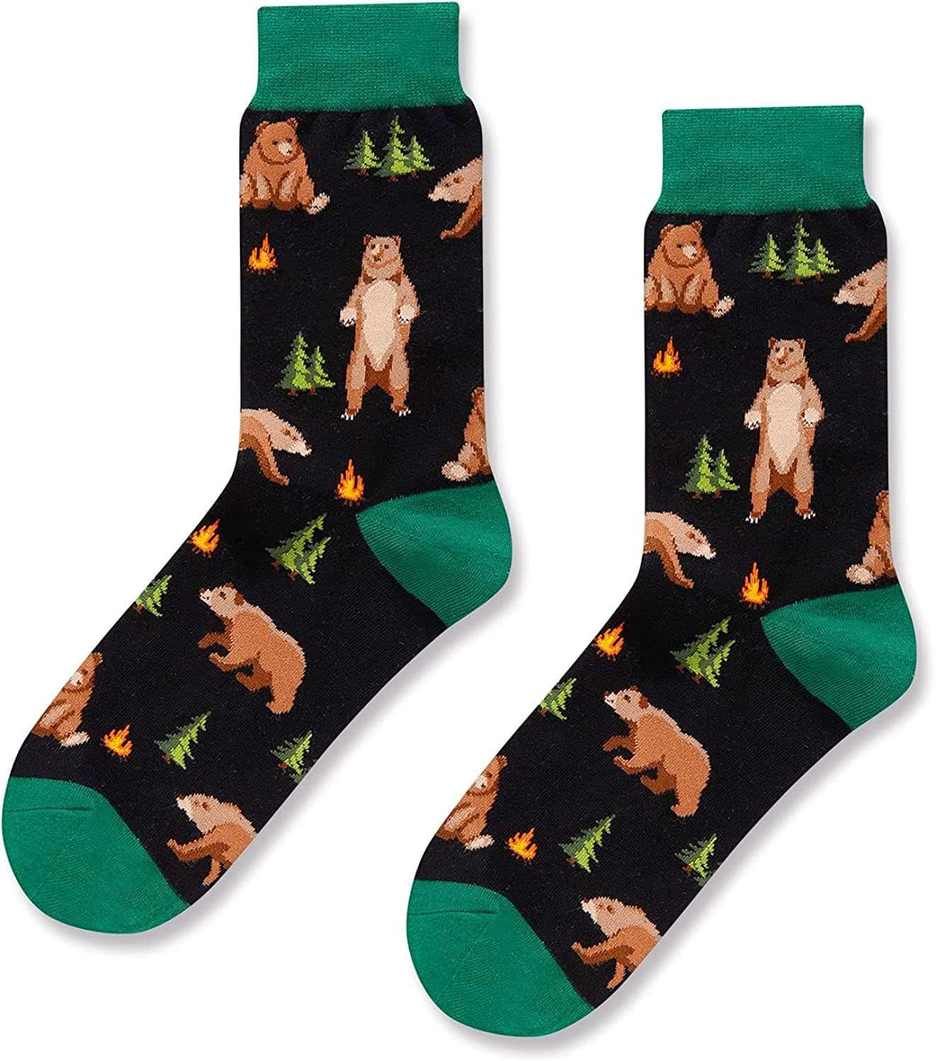 Funny Shark Gifts for Men Him - Novelty Dachshund Bear Socks, Crazy Silly Glasses Hen Gifts