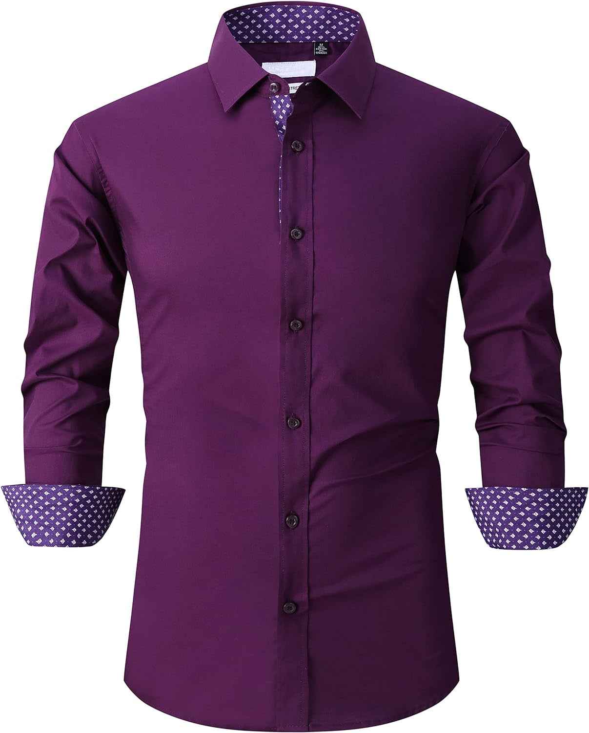 moisture wicking dress shirts men Mens Dress Shirt Wrinkle Free Moisture Wicking 4-Way High Stretch Supe – Alpha Gentlemen Suits