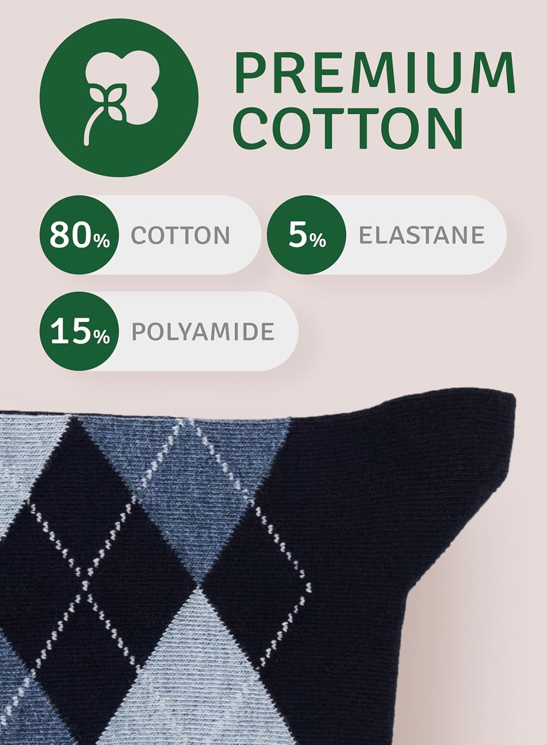 Men'S Colorful Argyle or Solid Design Fashion Dress Socks, Crew Length, US Size 8-12, 3 Pairs