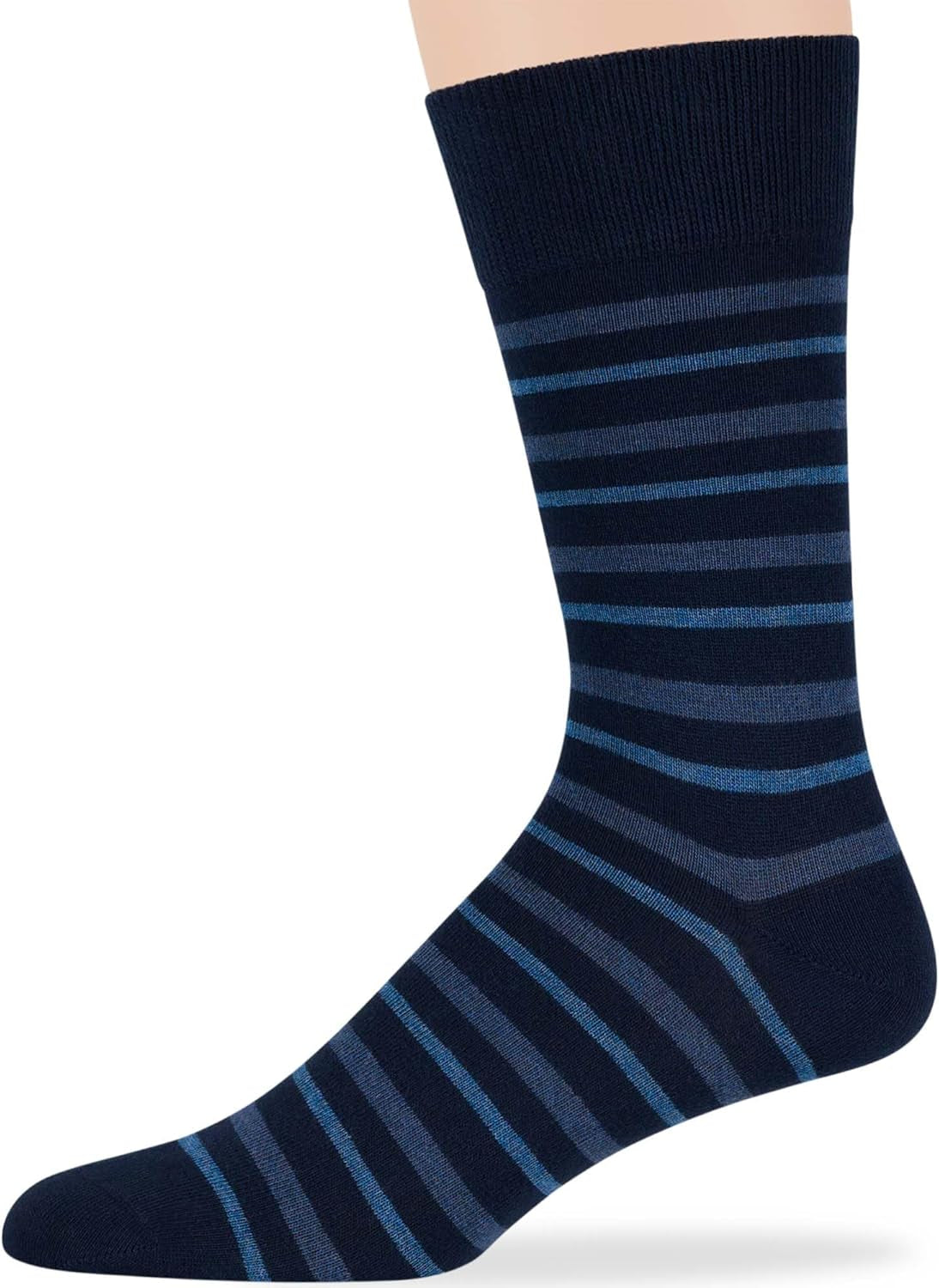 7Bigstars Men'S Cotton Dress Crew Socks -6 Pack-Argyle Stripes Dots-Large-Brown Blue Black Khaki Beige