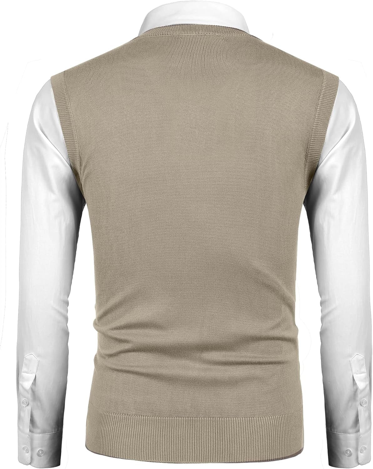 Sweater Vest for Men Sleeveless V Neck Slim Fit Knit Pullover Sweater Vests Casual Knitwear